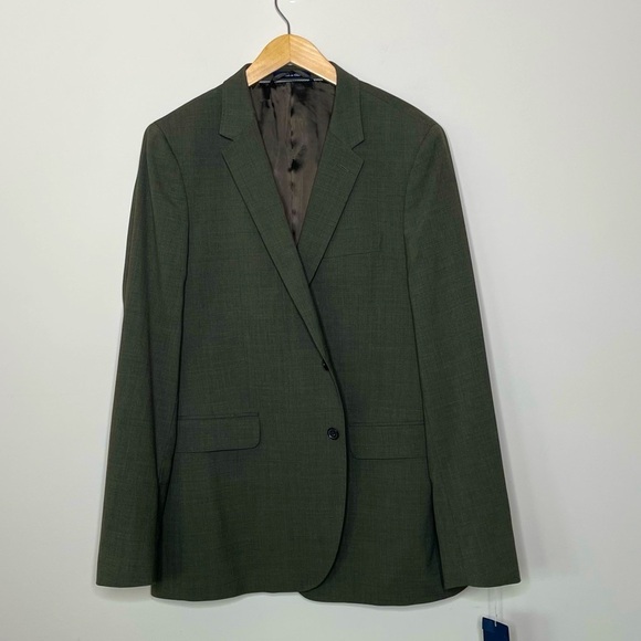 Lands End Classic Tailored Fit Wool Mens Sports Coat Size 44 Long office wedding - Picture 13 of 13